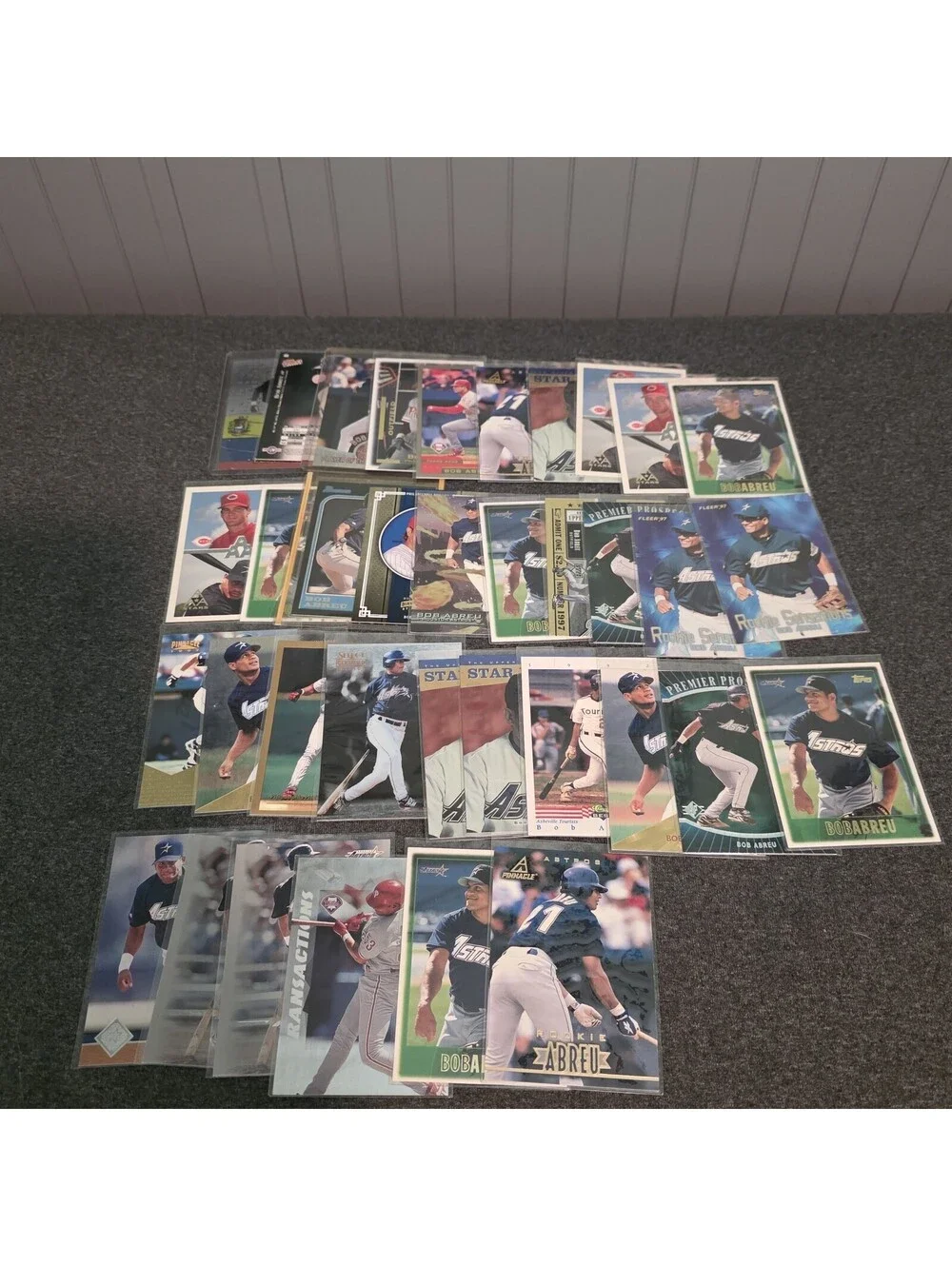Bobby Bob Abreu Baseball Card Lot - 36 Cards Houston Astros Rookies, 90s